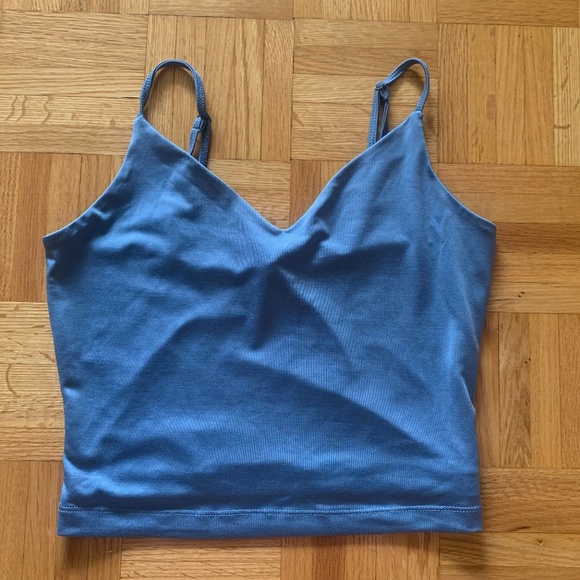 Dynamite Satin Cropped Tank Top - Picture 1 of 3